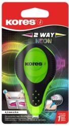 Kores Hibajavító roller, 4, 2 mm x 8 m, KORES 2WAY Neon, vegyes színekben (IK84321)