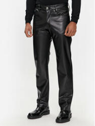 Karl Lagerfeld Jeans Pandaloni de piele 240D1003 Negru Regular Fit