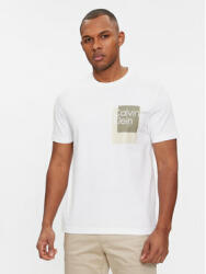 Calvin Klein Tricou Overlay Box Logo T-Shirt K10K112402 Alb Regular Fit