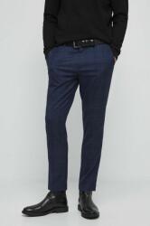 MEDICINE pantaloni barbati, culoarea albastru marin, mulata ZBYX-SPM501_59A