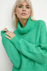 MEDICINE pulover femei, culoarea verde, călduros, cu guler ZBYX-SWD909_77X