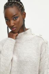 MEDICINE pulover din amestec de lână femei, culoarea bej, călduros, cu turtleneck ZBYX-SWDA05_08M
