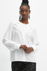 MEDICINE bluza femei, culoarea alb, cu imprimeu ZBYX-BDDA03_00X