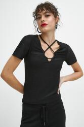 Medicine tricou femei, culoarea negru ZBYX-TSDA11_99X