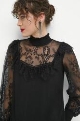 MEDICINE bluza femei, culoarea negru, cu imprimeu ZBYX-BDDA00_99X
