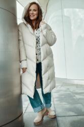 MEDICINE palton de puf femei, culoarea bej, de iarna ZBYX-KPD853_08X