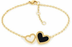 Tommy Hilfiger Bájos aranyozott karkötő szívecskékkel Enamel Hearts 2780740 - mall