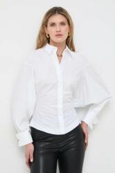 Elisabetta Franchi pamut ing női, galléros, fehér, regular, CA01741E2 - fehér 36