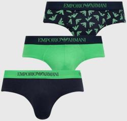 Emporio Armani Underwear pamut alsónadrág 3 db zöld - zöld S