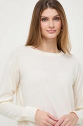 Max Mara gyapjú pulóver könnyű, női, bézs - bézs L - answear - 106 490 Ft