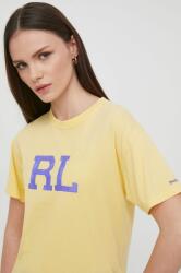 Ralph Lauren pamut póló sárga - sárga L - answear - 28 990 Ft