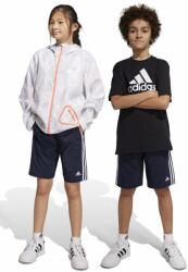 adidas gyerek rövidnadrág U 3S WN sötétkék, állítható derekú - sötétkék 140