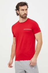 Emporio Armani Underwear póló otthoni viseletre 2 db piros, nyomott mintás - piros M - answear - 18 990 Ft