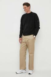 Calvin Klein gyapjúkeverék pulóver férfi, fekete - fekete XL