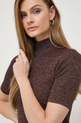 Max Mara pulóver könnyű, női, barna, garbónyakú - barna M