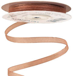 Valex Decor Organza szalag 6mm x 20m - Púder bézs (P06-10)