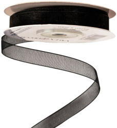 Valex Decor Organza szalag 10mm x 20m - Fekete (P10-96)