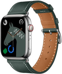 Hoco Original bőrszíj Apple Watch-hoz 38/40/41mm WA17 - Sötét éjzöld (WA1738-06)