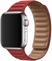 Apple Watch 38/40/41 mm újgenerációs mágneses bőr piros (IWMB305)