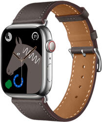 Hoco Original bőrszíj Apple Watch-hoz 38/40/41mm WA17 - Sötét szürke (WA1738-0G)