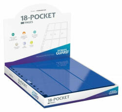 Ultimate Guard 18-zsebes oldaltöltésű lap (50db) - Kék (900db kártya számára)