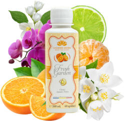  Parfum de rufe FRESH GARDEN cu arome de Citrice, Iasomie, Musk, Note aquatice, Orhidee, Santal, 200ml, 40 de spalari