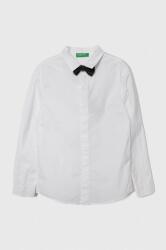 United Colors of Benetton gyerek ing pamutból fehér - fehér 122 - answear - 10 790 Ft