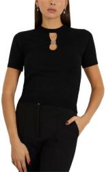 GUESS Top Rylee Rn Ss Cut-Out Top Swtr W4RR21Z2Y72 jblk jet black a996 (W4RR21Z2Y72 jblk jet black a996)
