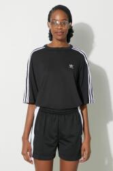 Adidas t-shirt 3-Stripes Tee női, fekete, IU2406 - fekete S