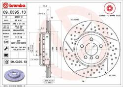 BREMBO Disc frana BREMBO PRIME LINE - Composite 09. C395.13 (09.C395.13)