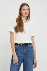 Lauren Ralph Lauren pamut póló női, bézs - bézs XL