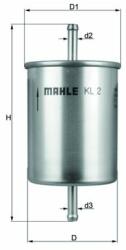 MAHLE filtru combustibil MAHLE KL 2 - piesa-auto