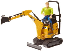 BRUDER bworld JCB Micro Excavator 8010 CTS and Man (62002) (62002) Figurina
