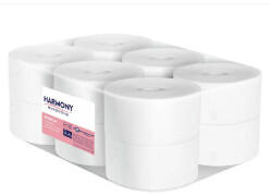 Harmony toalettpapír mini Jumbo 19cm-es, 2r. , fehér, 120m/tek, 12tek/karton, 48karton/raklap (7360)