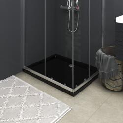  Cădiță de duș dreptunghiulară din abs, neagră, 70x90 cm (148911)