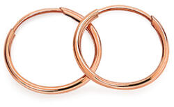Heratis Forever Fülbevaló gyűrű rózsa aranyból 1 cm, vastagsága 1mm IZ9981R