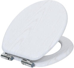 BISK Erga, WC WC ülőke MDF-ből, lassan záródó, fehér, ERG-07907 (ERG-07907)