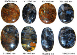 Cabochon din Pietersit - Oval - 40-51x24-36x5-6 mm - 1 Buc