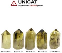  Obelisc Citrin Fantom din Ural 1 Varf Cristal Natural 45-50 x 21-24 x 19-22 mm - ( XXL)