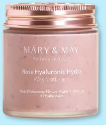 Mary & May Agyagmaszk a bőr kiegyensúlyozásához Rose Hyaluronic Hydra Wash Off Pack - 125 g