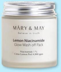 Mary & May Agyagmaszk a ragyogó bőrért Lemon Niacinamide Glow Wash Off Pack - 125 g
