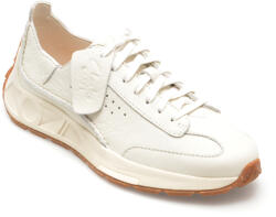 Clarks Pantofi CLARKS albi, CRAFT SPEED, din piele naturala 39 ½
