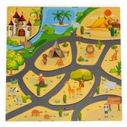 Ecotoys Salteluta educationala pentru joaca, 9 elemente ECOEVA009 - Safari Covor