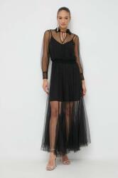 TWINSET ruha fekete, maxi, harang alakú - fekete S - answear - 65 990 Ft