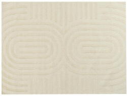 Beliani Bézs gyapjú szőnyeg 300 x 400 cm MASTUNG