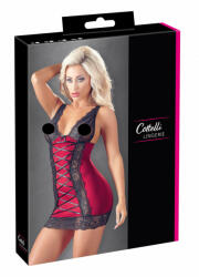 Cottelli Collection - exkluzív fűzős ruha (piros) (27152951051) - szexshop