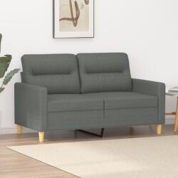  Canapea cu 2 locuri, gri închis, 120 cm, material textil (359228) Canapea