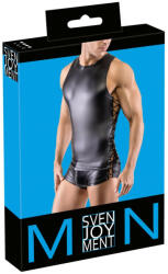 Svenjoyment - oldalt fűzős matt férfi felső (fekete) - szexaruhaz - 18 891 Ft