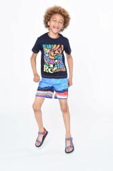 Marc Jacobs gyerek pamut póló sötétkék, nyomott mintás - sötétkék 114
