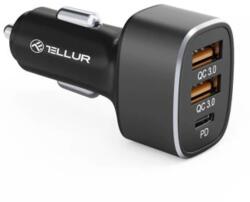  Incarcator auto Tellur FCC9 2x USB Type A QuickCharge 3.0, (TLL151281)